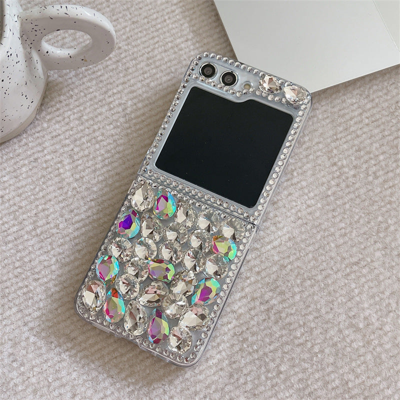 Color Full Diamond Folding Screen Phone Case, Suitable for Samsung Galaxy ZFlip6 3/4/5