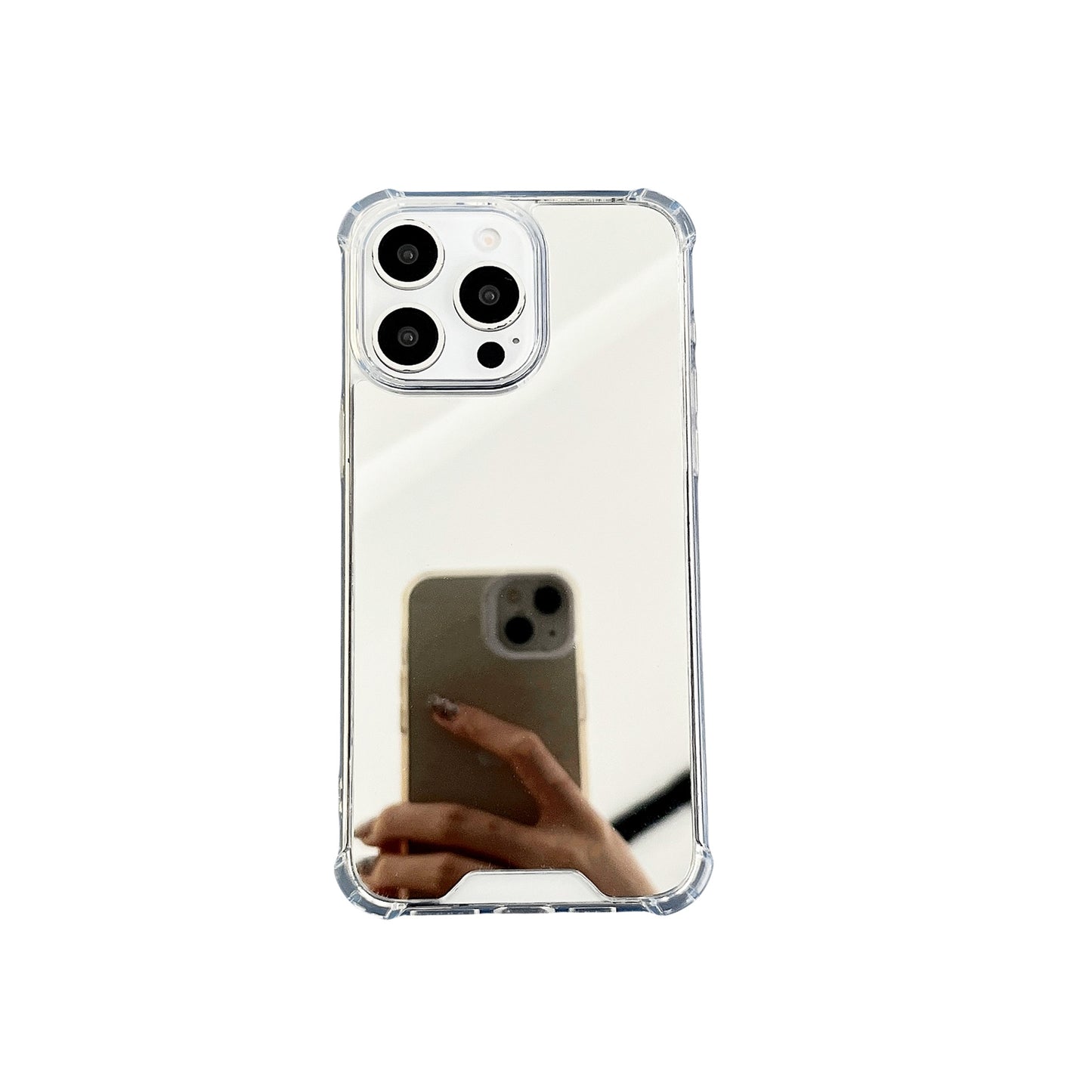 High Quality 2-in-1 Mirror Mobile Phone Case Suitable for iPhone16 iPhone15 iPhone14 iPhone13