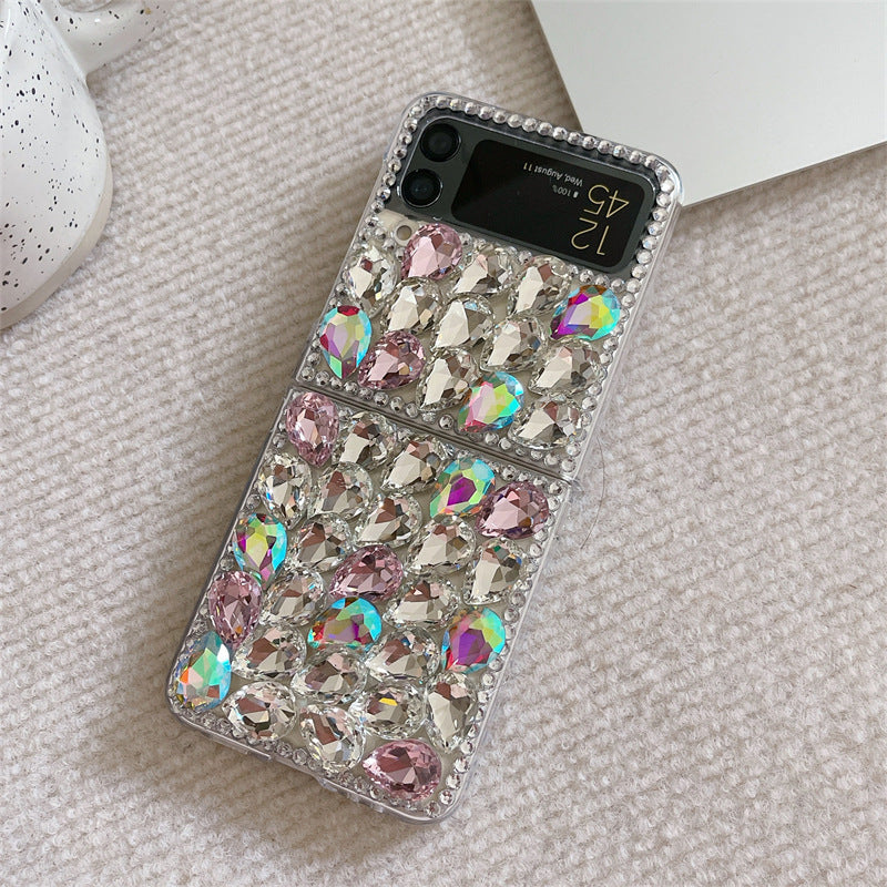 Color Full Diamond Folding Screen Phone Case, Suitable for Samsung Galaxy ZFlip6 3/4/5