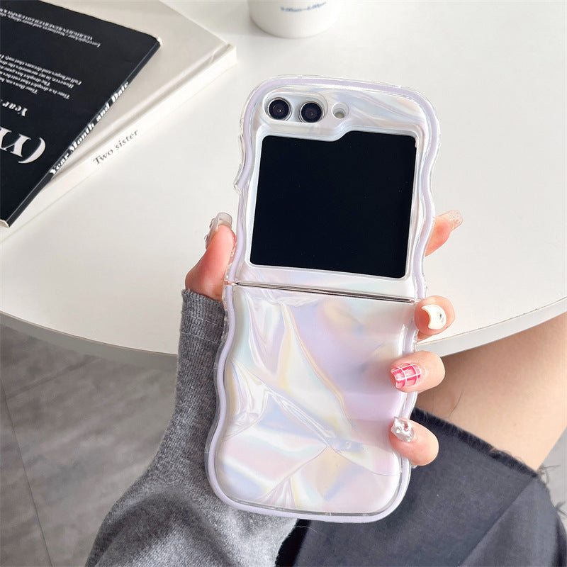 Wave Marble Folding Screen Phone Case for Samsung Galaxy ZFlip3/4 ZFlip5