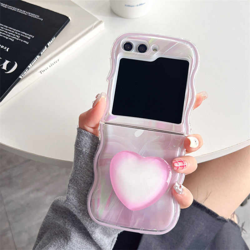 Wave Marble Folding Screen Phone Case for Samsung Galaxy ZFlip3/4 ZFlip5