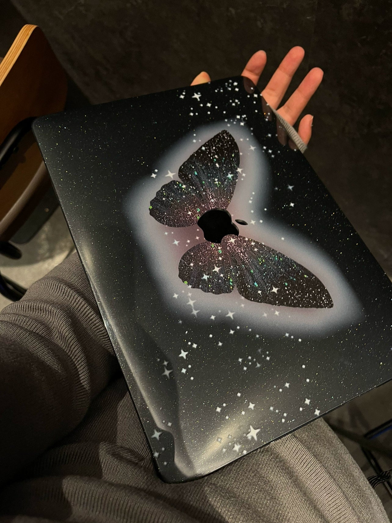 Aesthetics "Electronic Butterfly" MacBook Protective Case Apple Notebook 2024 M4Pro 14-inch 16-inch Air13-inch M1/M2/M3 Protective Case Accessories