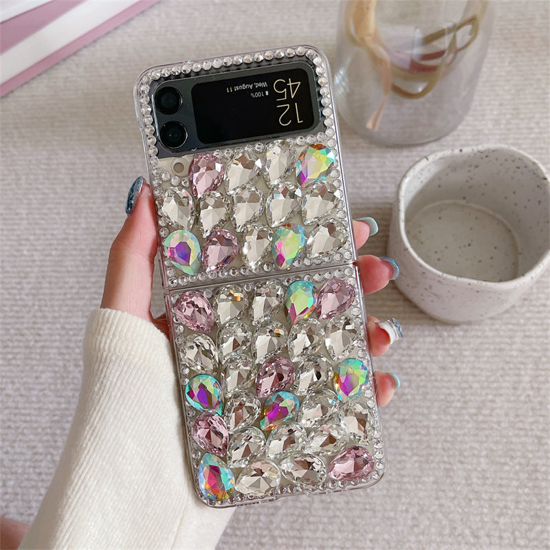 Color Full Diamond Folding Screen Phone Case, Suitable for Samsung Galaxy ZFlip6 3/4/5