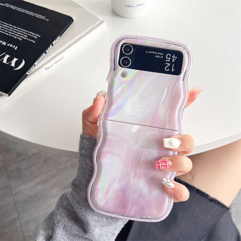 Wave Marble Folding Screen Phone Case for Samsung Galaxy ZFlip3/4 ZFlip5