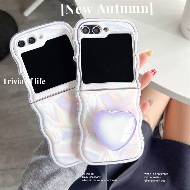 Wave Marble Folding Screen Phone Case for Samsung Galaxy ZFlip3/4 ZFlip5