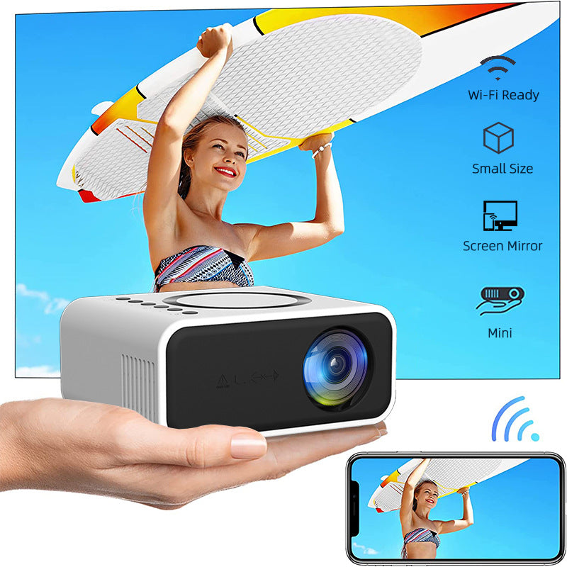 Home Mini Projector Micro Home Portable Apple Android Mobile Phone Wireless Screen Projection Internet